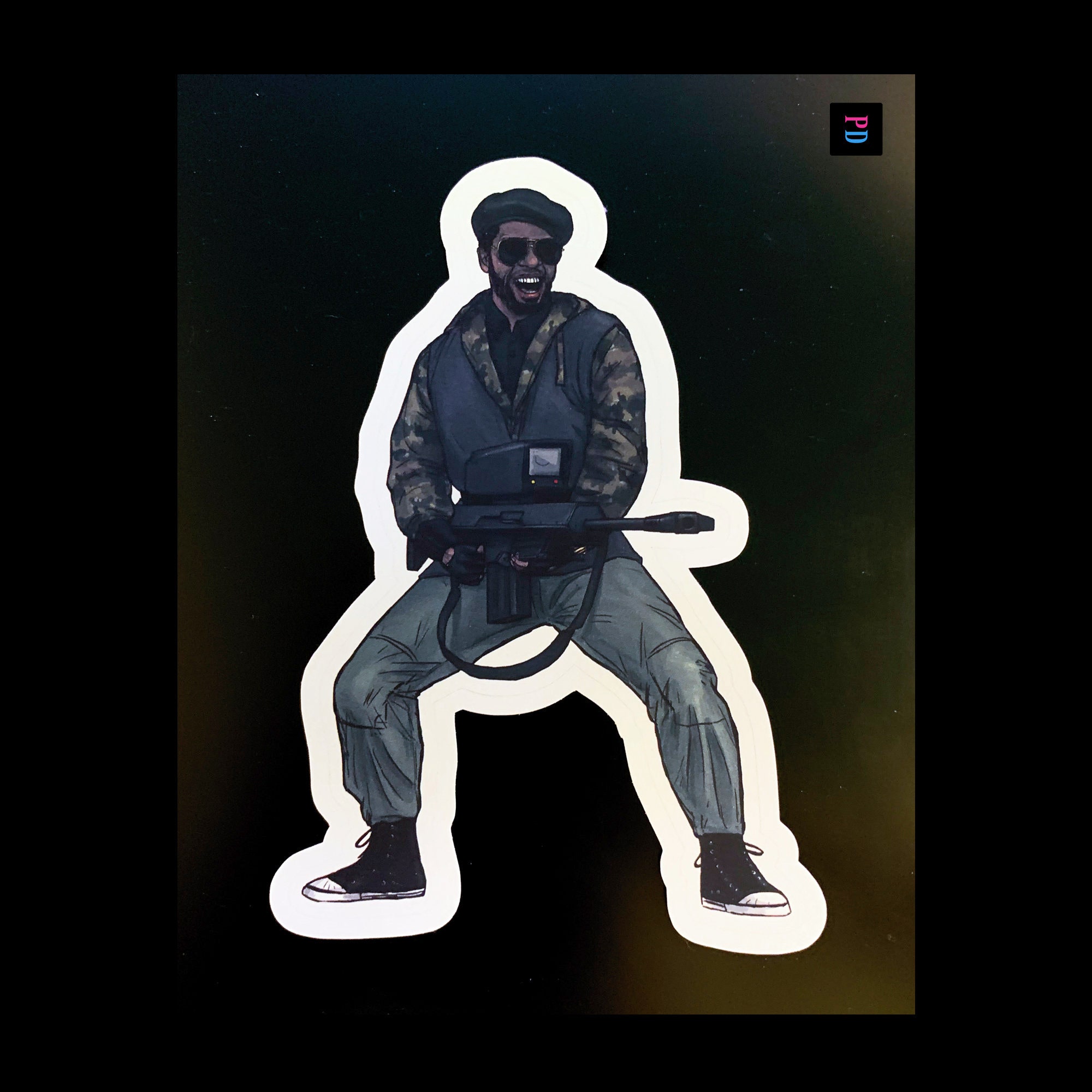 Laugher Character Sticker - Wetterfest Matt / Glossy Kiss Cut - 3 Größen