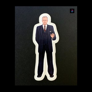 Autocollant de personnage du PDG - Coupe bise mat/brillant résistant aux intempéries - 3 tailles