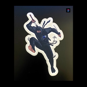Good Ninja Character Sticker - Resistente a la intemperie mate / brillante Kiss Cut - 3 tamaños