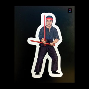 Adesivo personaggio Stick Guru - Bacio taglio opaco/lucido resistente alle intemperie - 3 misure