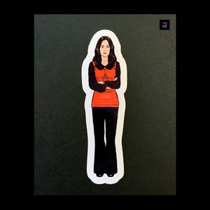Sticker karaktersticker restaurantbaas - weerbestendig mat / glanzend kiss-cut - 3 maten
