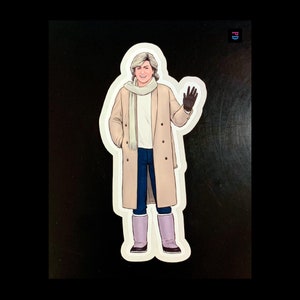 Autocollant de personnage d'ex-petit ami - Coupe bise mat/brillant résistant aux intempéries - 3 tailles