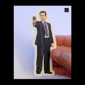 Autocollant de personnage subordonné - Coupe bise mat/brillant résistant aux intempéries - 3 tailles