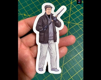 Flatcap Chap Character Sticker - Weatherproof Matte / Glossy Kiss Cut - 3 Sizes