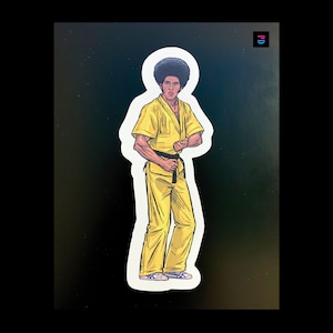 Sticker personnage Kenpo Master - Résistant aux intempéries, mat/brillant coupe baiser - 3 tailles