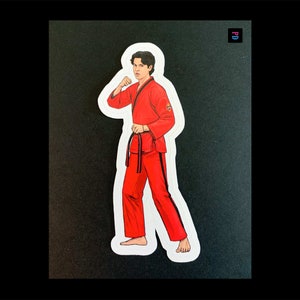 Autocollant de personnage Latino Teen (2 versions) - Coupe bise mat/brillant résistant aux intempéries - 3 tailles