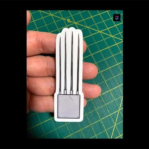 Autocollant pour accessoire de main à lame - Coupe bise mat/brillant résistant aux intempéries - 3 tailles