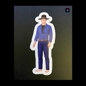 Autocollant de personnage One Man Army (2 versions) - Coupe bise mat/brillant résistant aux intempéries - 3 tailles
