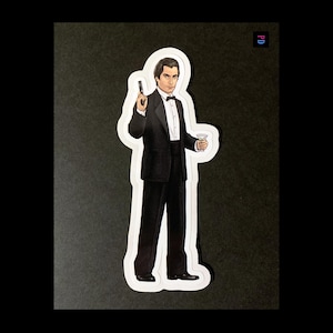 Man of Secrets #2 Version Autocollant de personnage - Coupe bise mat/brillant résistant aux intempéries - 3 tailles