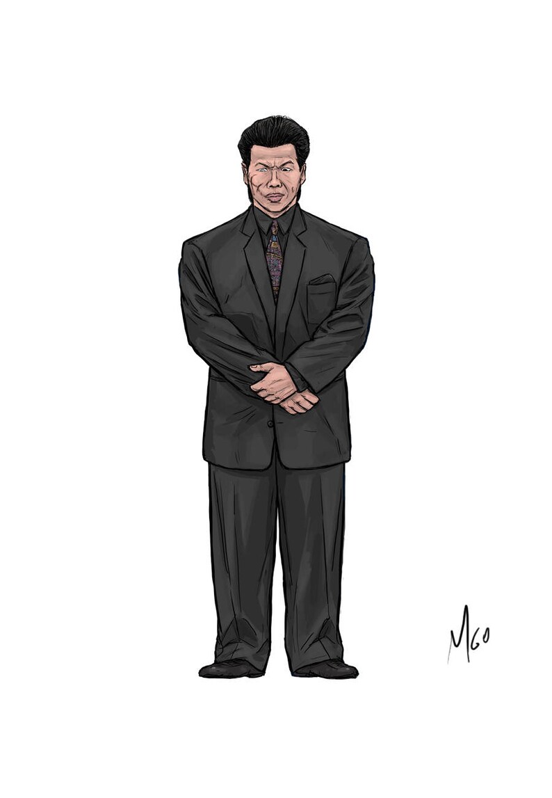 Chinese Powerhouse BOLO YEUNG inspired character tees Moon, Chong Li /& Bolo