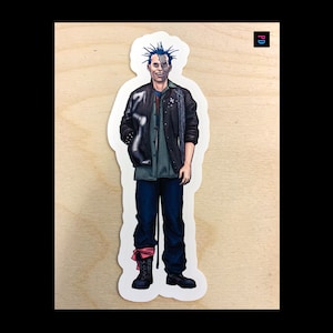 Delinquent #1 Charakter Sticker - Wetterfest Matt / Glossy Kiss Cut - 3 Größen