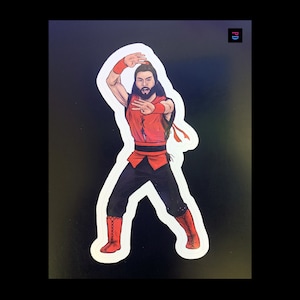Autocollant de personnage de disciple rouge - Coupe bise mat/brillant résistant aux intempéries - 3 tailles