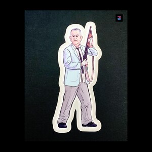 Sticker personnage Maskman n° 3 - Résistant aux intempéries, mat/brillant coupe baiser - 3 tailles