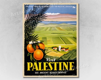 1901 Nile /& Palestine Egypt Tours Vintage Style Travel Poster 24x36