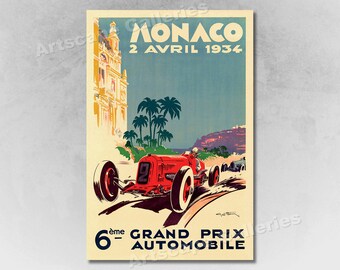 Antique Car Poster With Photos Etsy