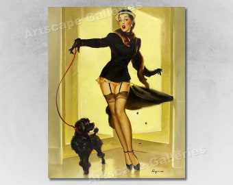 16x20 /"Nothing to Sneeze At/" Vintage Style Elvgren Pin-Up Girl Doctor Poster