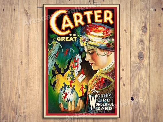 HomeRoots 12 In. Multicolor Vintage C1920S Carter Vintage Magic Poster Wall Art 2000393302 - The Home Depot - Foto 13