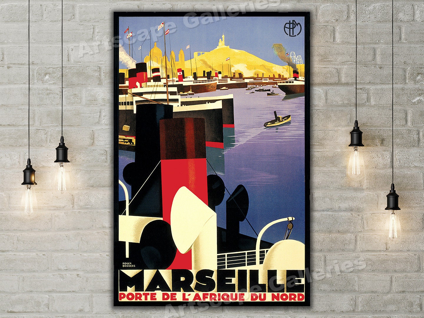 Vintage poster – France, Marseille – Galerie 1 2 3