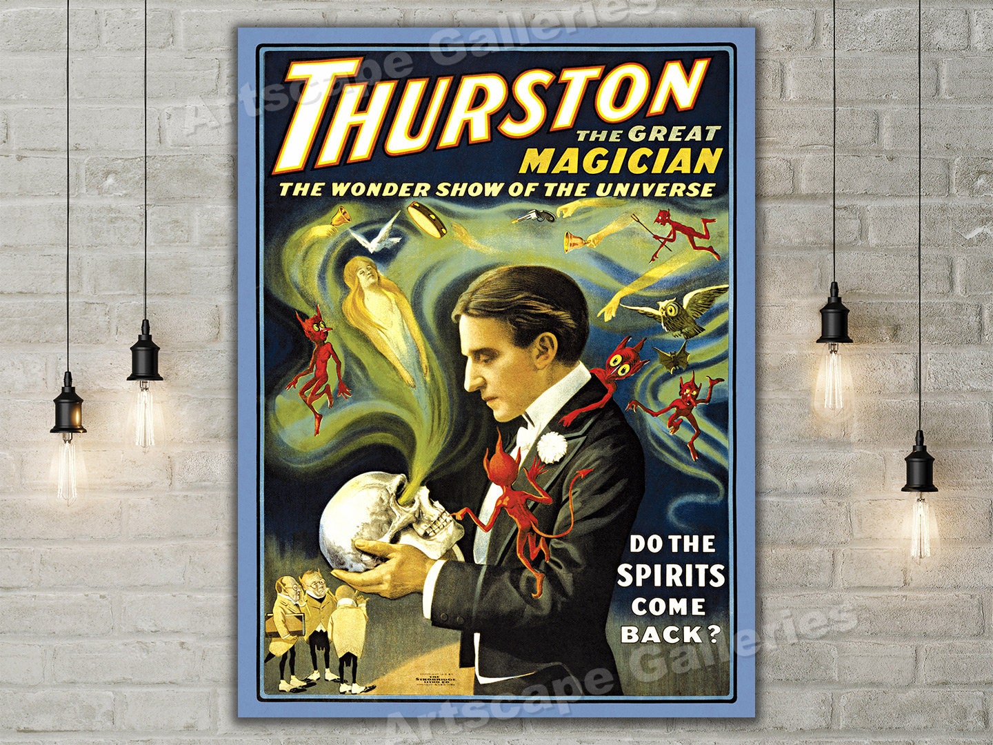 Thurston The Great Magician 1914 Vintage Style Magic Poster Etsy thurston-the-great-magician-1914-vintage-style-magic-poster-etsy