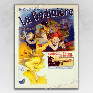 1900 La Bodiniere - La Marche au Soleil - French Art Nouveau Art Print Poster