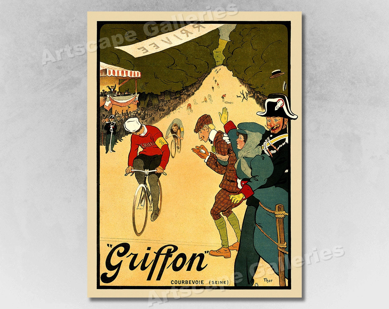 Cadre Vélo Course Griffon Paris Vintage – Bicycle Ancien, Acier, Pour Projet Restauration