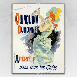 1896 Quinquina Dubonnet - Aperitif - French Art Nouveau Art Print Poster