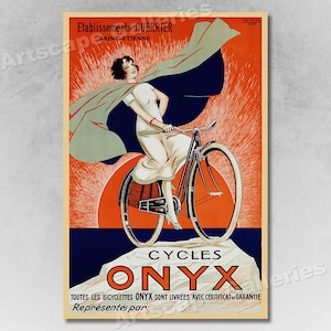 1920s Cycles Onyx Vintage Style Bicycle Riding Advertising Poster