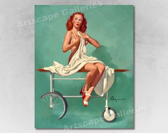 1946 "Doctor" Vintage Style Elvgren Sexy Pin-Up Girl Medical Poster