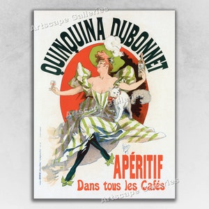 1898 Quinquina Dubonnet - Aperitif Wine - French Art Nouveau Art Print Poster