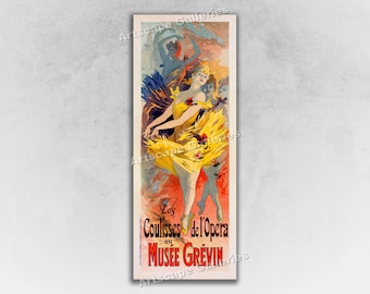 1896 Les Coulisses de L'Opera au Musee Grevin - Ballet Dancers - French Art Nouveau Art Print Poster