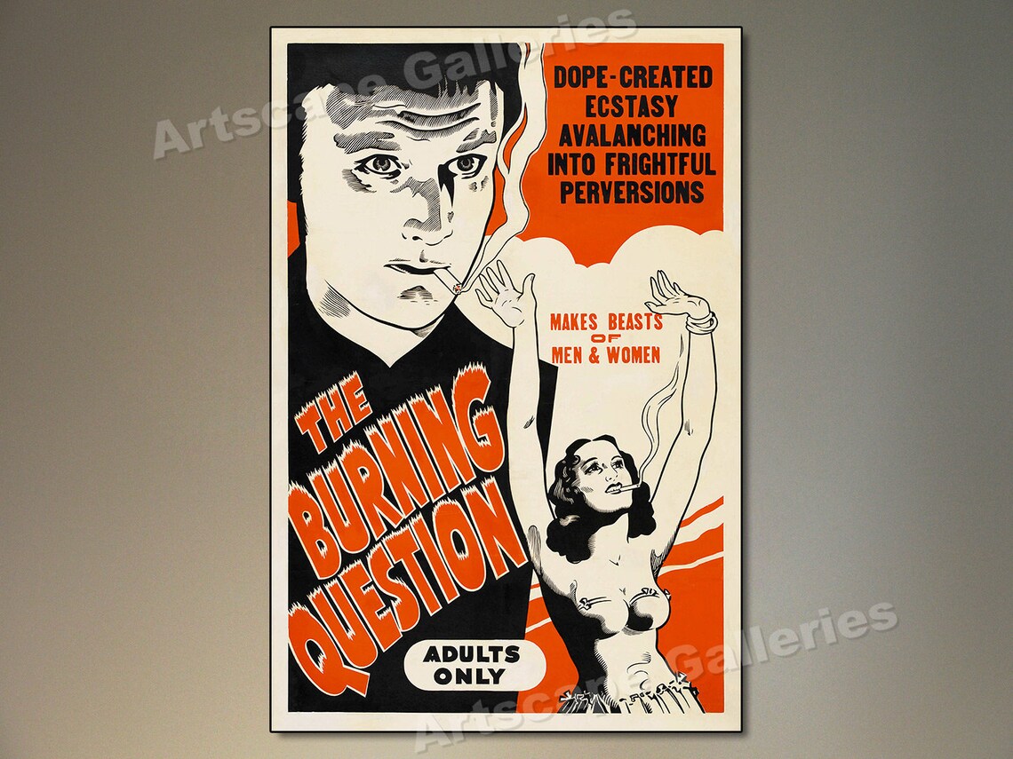 Devil's Harvest 1940's Reefer Vintage Style Magnet - 5 Inch Vinyl Magnetic Sheet For Cars & Fridges