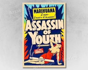 Poster Vintage "Marijuana" Anni '30 &ndash; Stile Film Adulti, 24x36 Pollici (Ristampa)