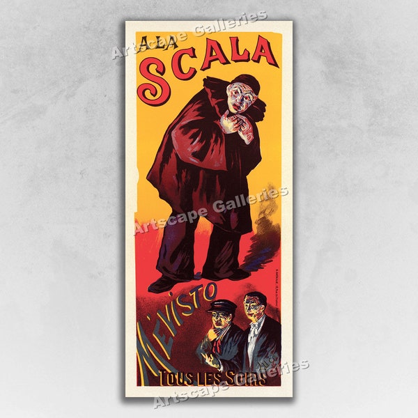 1898 Mevisto - Opera La Scala - French Art Nouveau Art Print Poster