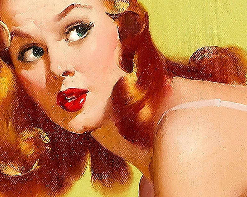 1950's Bare Essentials Vintage Style Elvgren Etsy