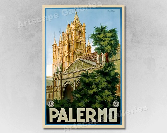 24x36 1927 Taormina Sicily Vintage Style Italian Travel Poster