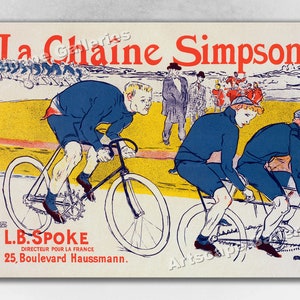 1900 La Chaine Simpson - Toulouse-Latrec - French Art Nouveau Art Print Poster