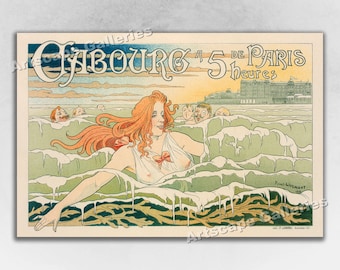 1897 Cabourg Paris - Henri Privat Livemont - French Art Nouveau Art Print Poster
