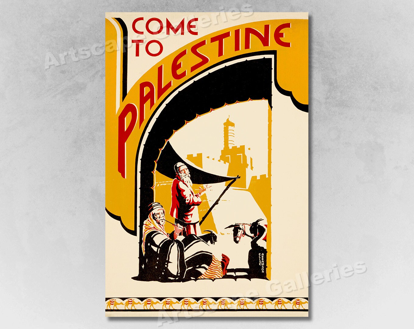 1930s Come to Palestine Vintage Style Middle East Travel - Etsy