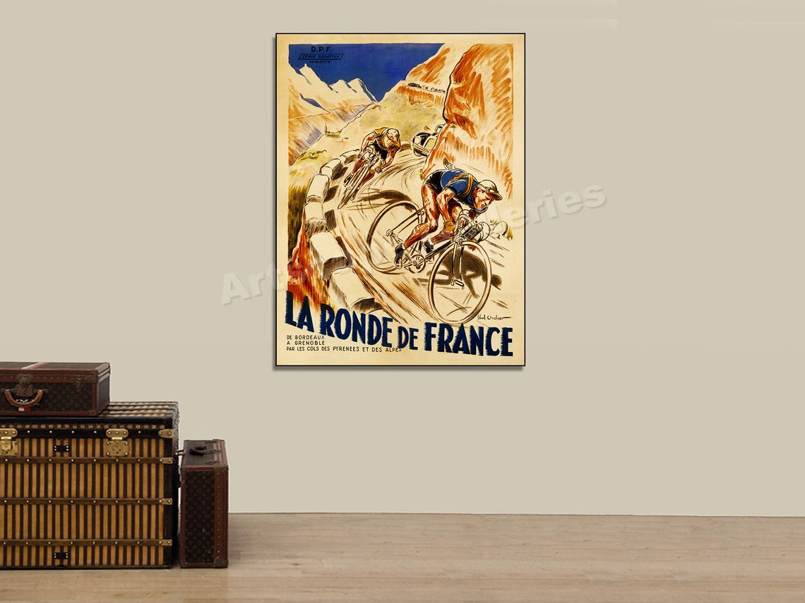 La Ronde De France Vintage Poster By Ordner 1928 French Fine Art - Foto 2
