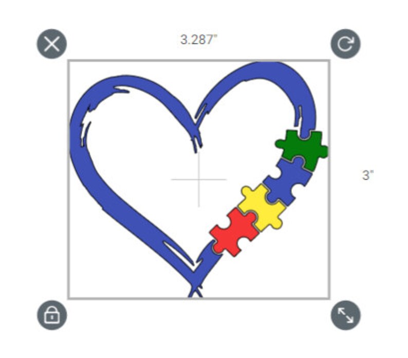 Autism Heart/puzzle Piece Vinyl Decal - Etsy