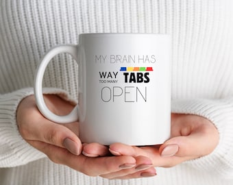 My brain has WAY too many tabs open SVG/PNG digital download