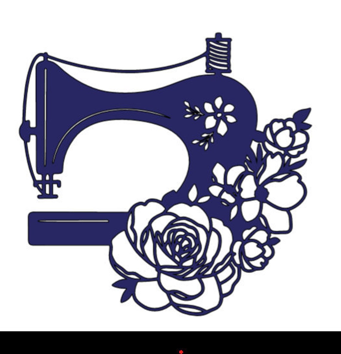 Sewing Machine Vinyl Decal Etsy