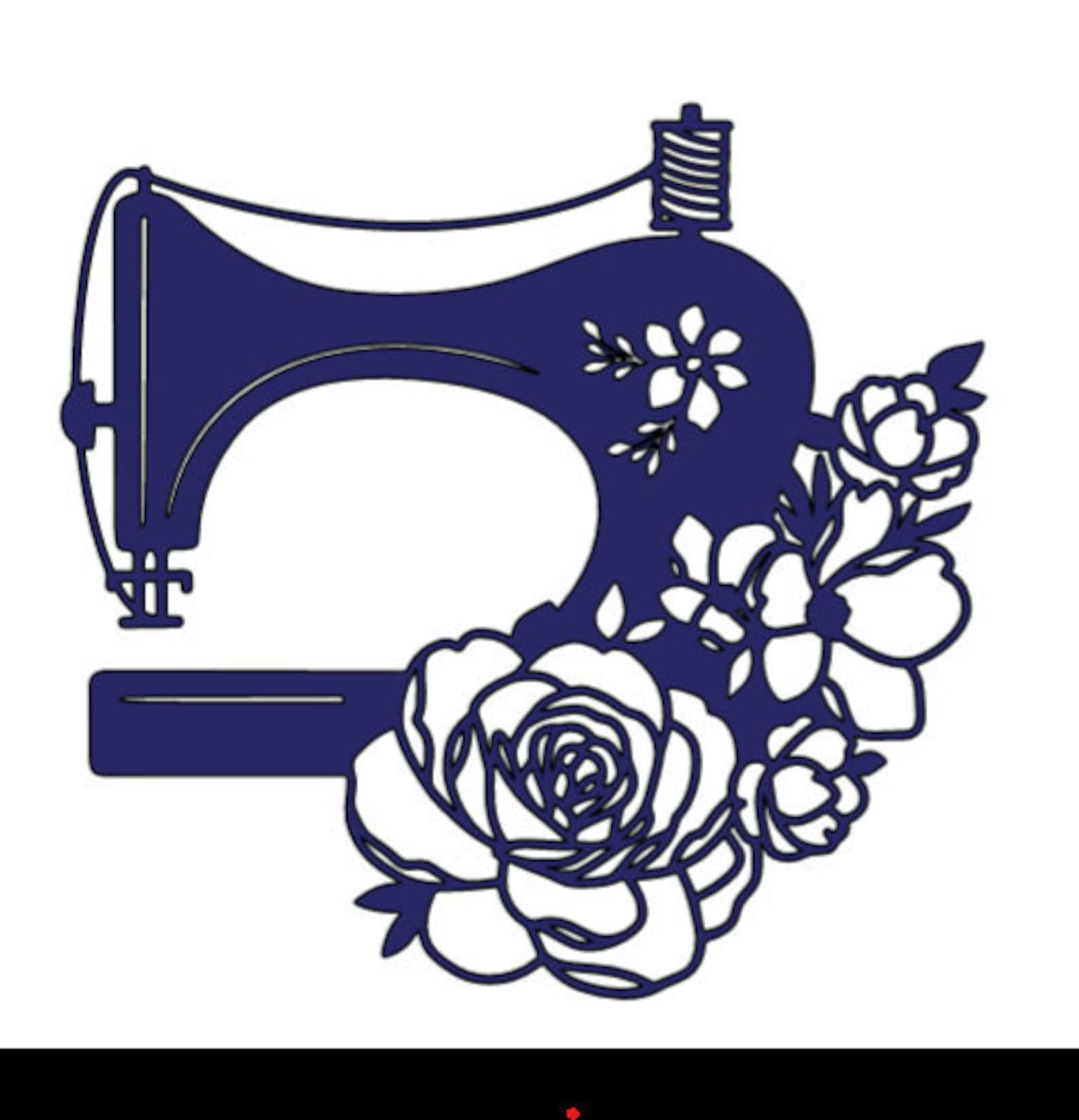 Sewing Machine Vinyl Decal Etsy