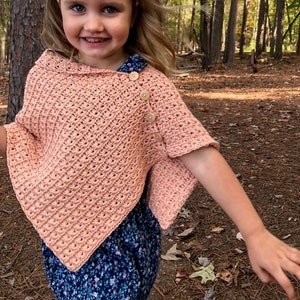 Crochet Pattern: The Idlewild Poncho / Adult and Child Sizes / Wrap / Shawl / Neckwarmer / Capelet / Easy