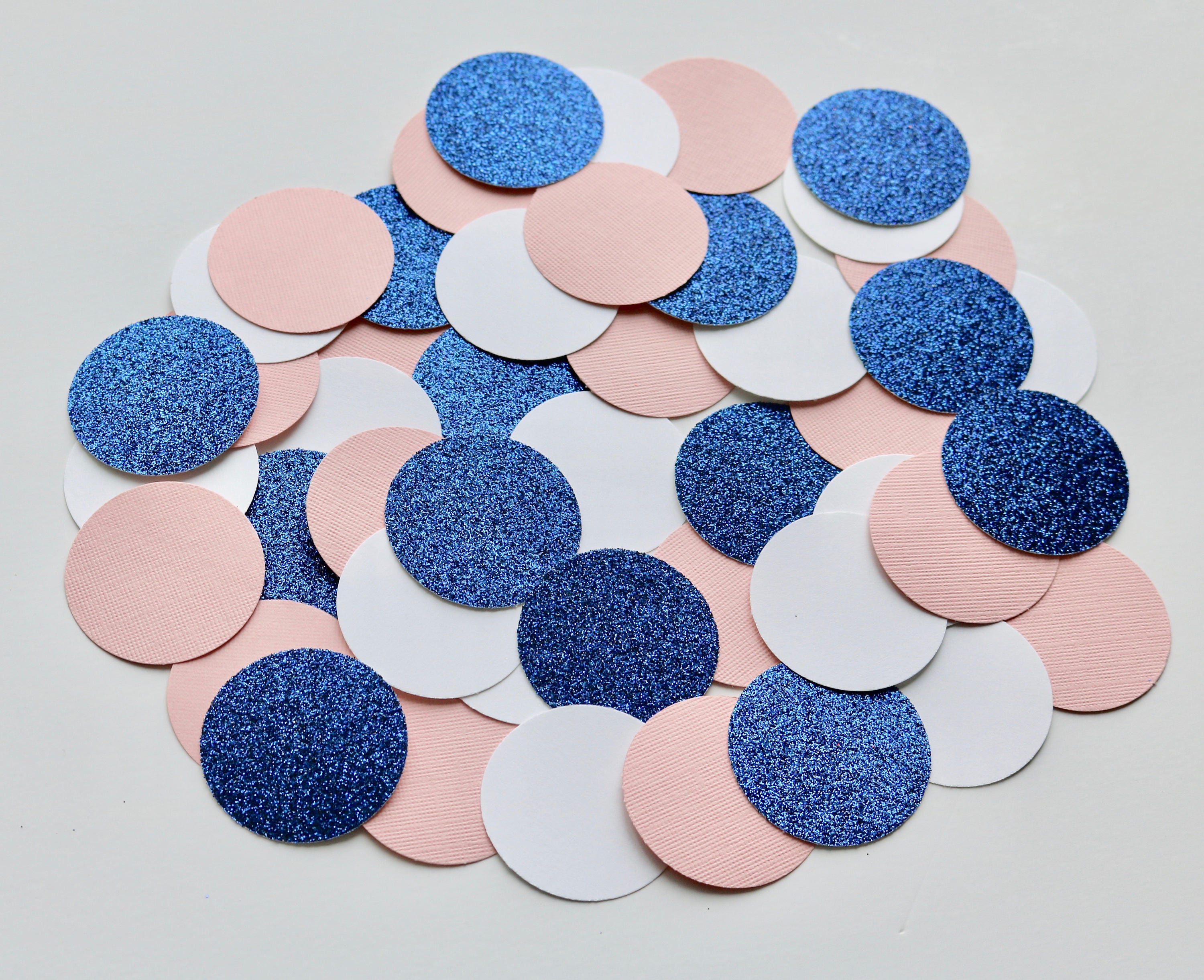 50 Navy Blue and Blush Confetti Navy and Blush Wedding Etsy