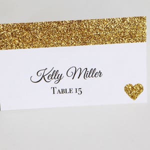10 tarjetas del lugar de oro brillo de oro brillo lugar, tarjetas boda lugar, tarjetas de lugar oro, brillo lugar tarjetas, tarjetas del lugar rústico, oro