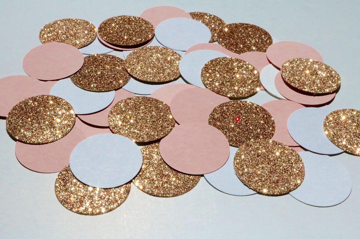 Rose Gold Confetti Rose Gold Wedding Confetti Heart Etsy