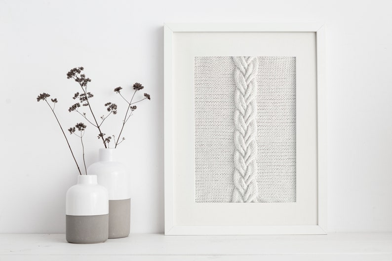 Knit wall art pattern Video tutorial DIY unique home decor Etsy