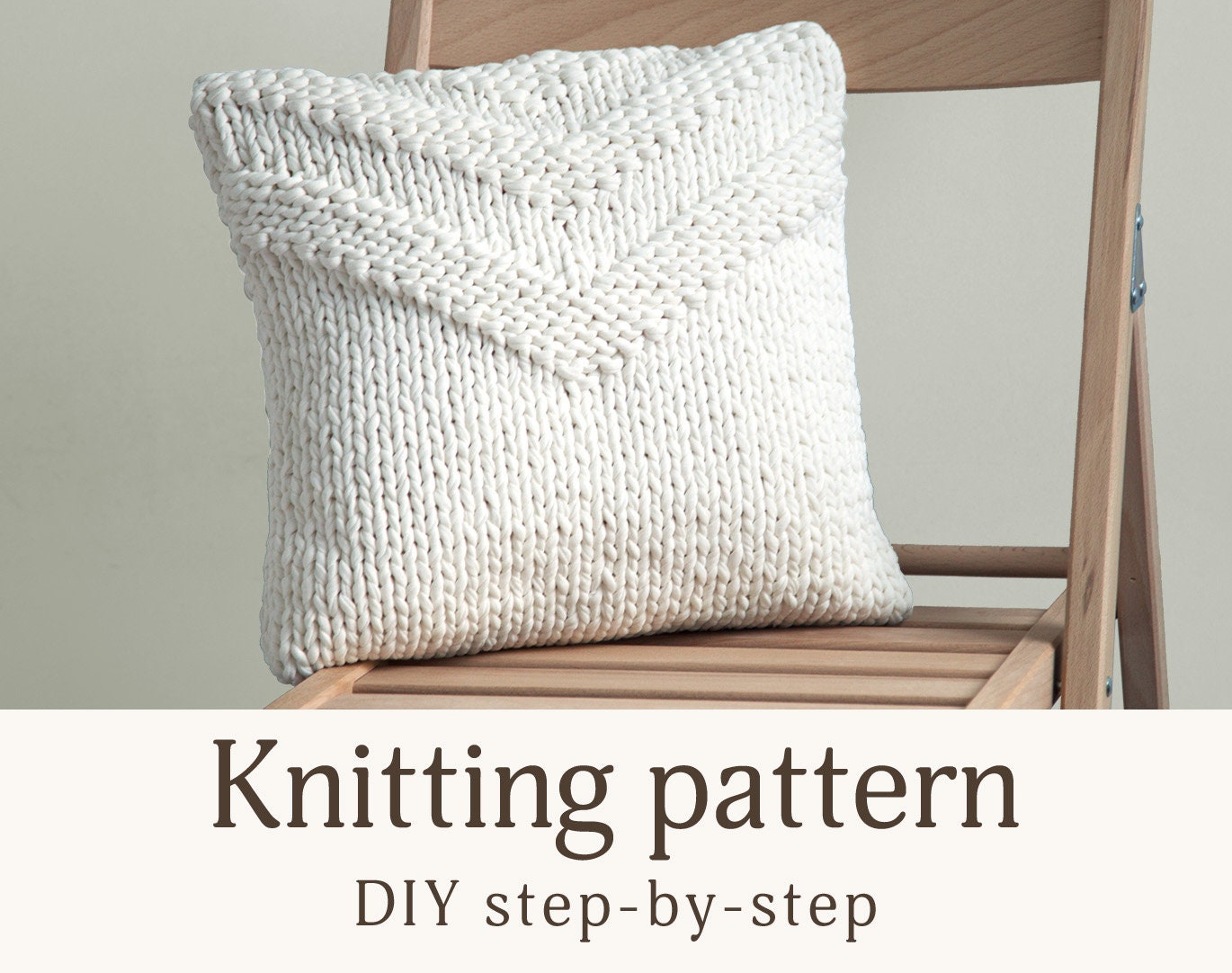 knitted pillow cover pattern