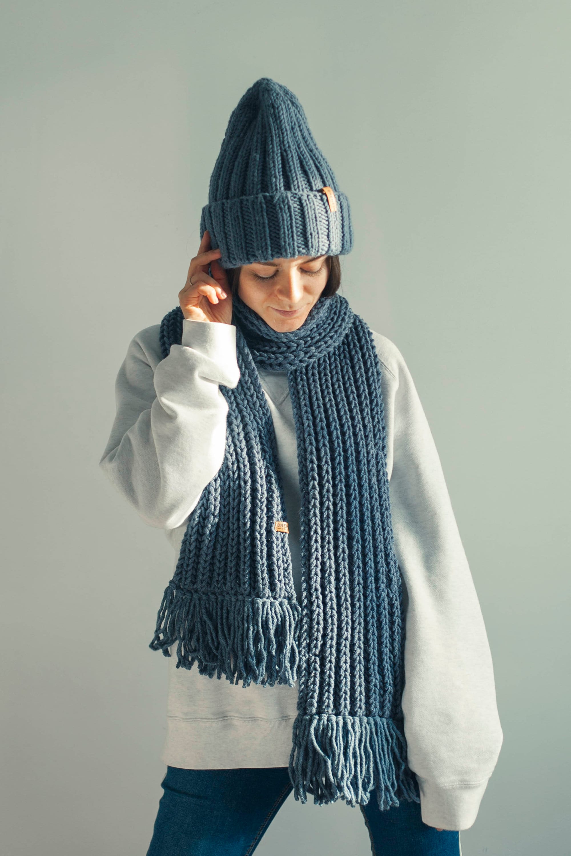 Knit beanie pattern Fisherman beanie Knitting hat pattern Etsy